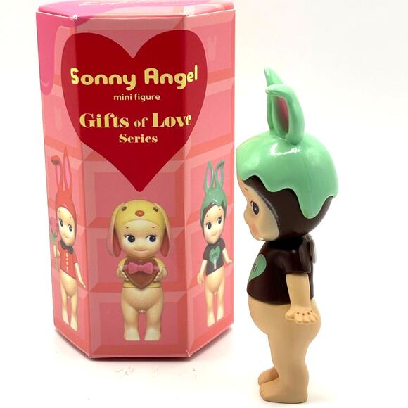 New Kewpie/Angel Mini Figure, Chocolate Rabbit, "You" on Shirt, Open Box - Picture 2 of 5